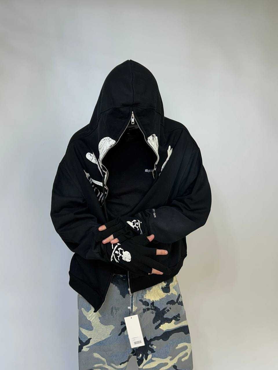 Худі Project Grailz GR Mastermind zip up чорна зіпка зипка фулл кофта