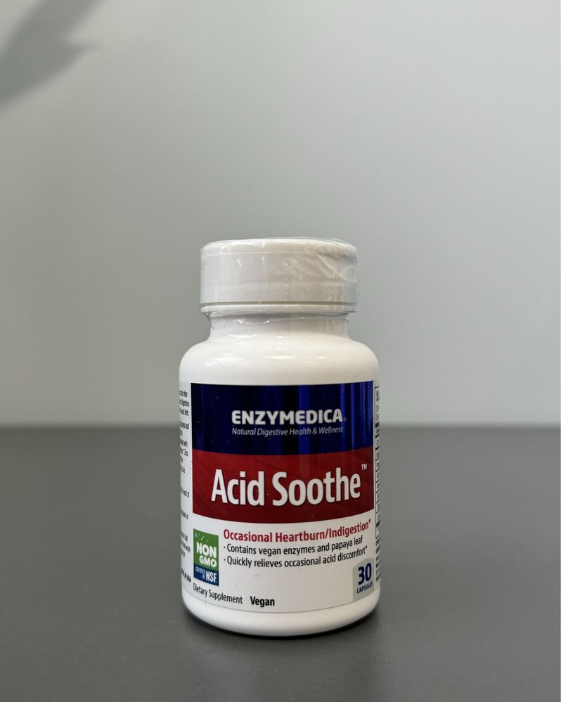 Энзимы Acid Soothe Enzymedica, 30 капсул