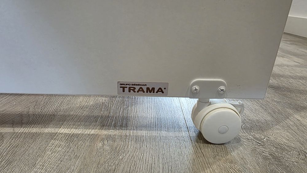 Berço Trama + colchão Aerosleep Evolution + protetor Aerosleep Safe Sl