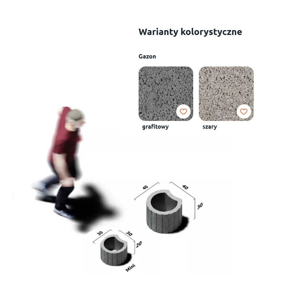 Donice Betonowe Okrągłe Patiflor murek oporowy donica beton gazon grys