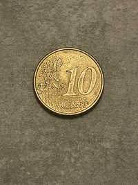 10 euro cent portugal moneta kolekcjonerska 2002