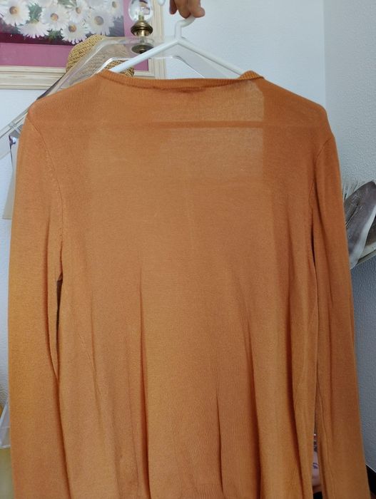 Casaco Malha cor de laranja