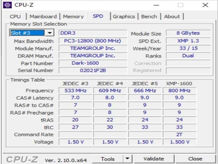 Оперативна пам’ять DDR3 16 Гб (8+8) Team Dark