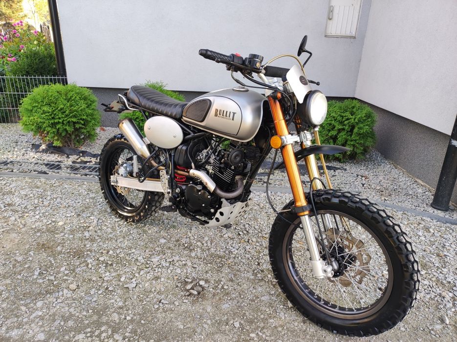 Bullit Cafe Racer 125cc kat.b wtrysk  6 tys km Transport GN Scrambler