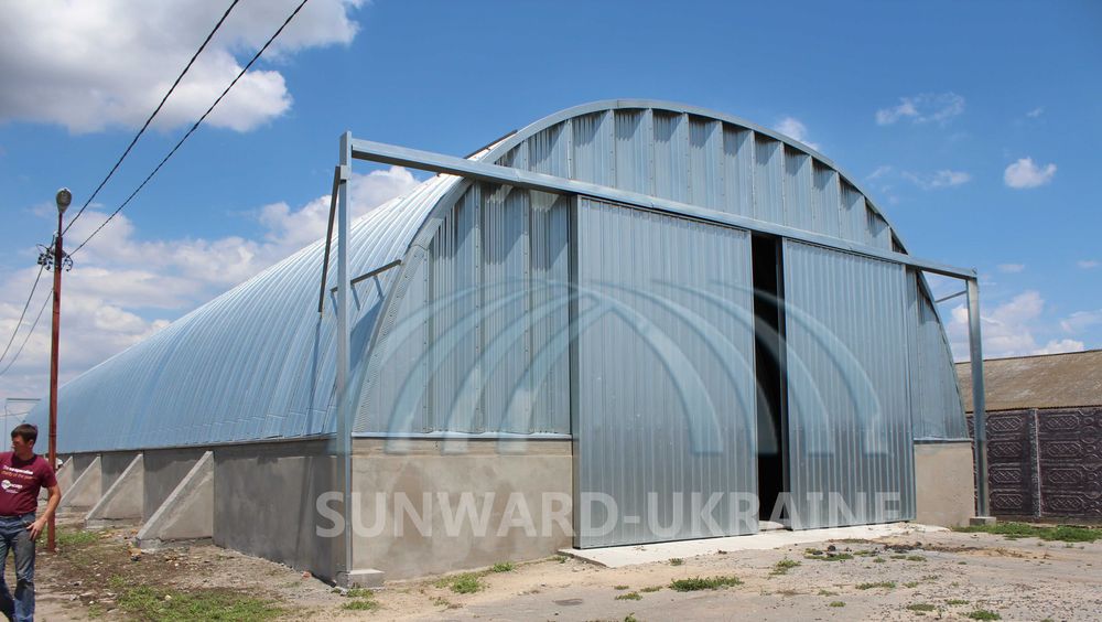 Новый несмонтированный Ангар 18x54  Sunward Зерносклад Оплата з ПДВ