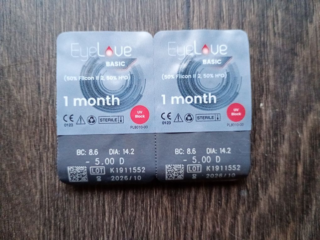 soczewki kontaktowe miesięczne eyelove -5