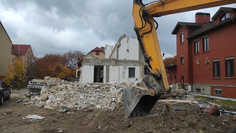 Демонтаж,плити ПК,блокиФБС,цегляний бій,дроб бетон,грунт на підсипку