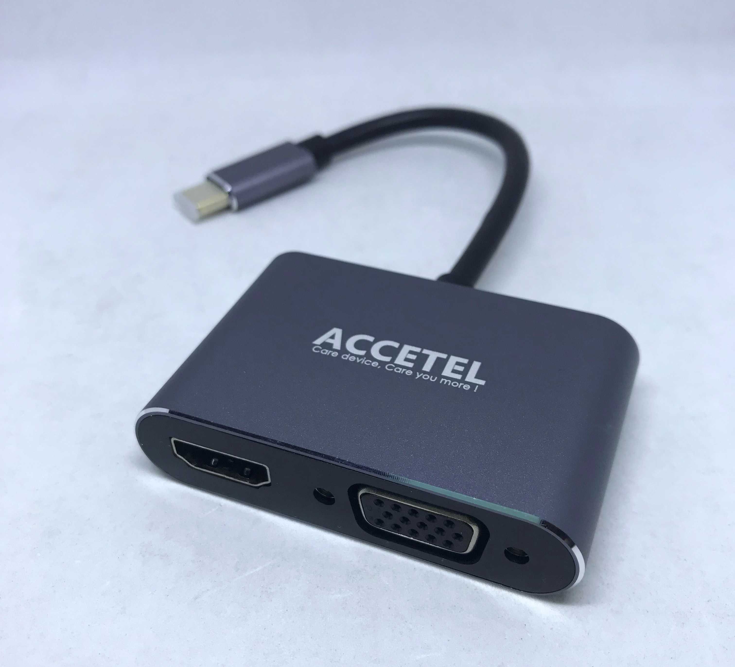 Adaptador Type-C (USB-C) para HDMI e VGA