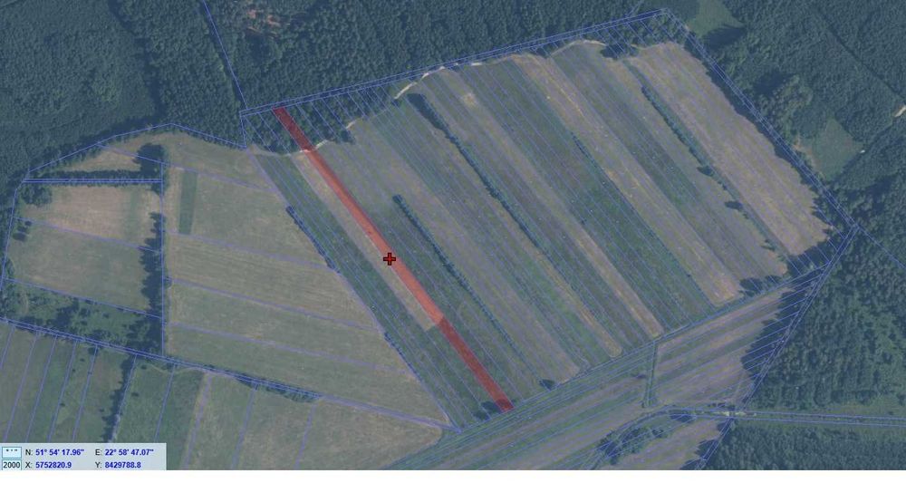 Działka Łąka +las Witoroż gm. Drelów