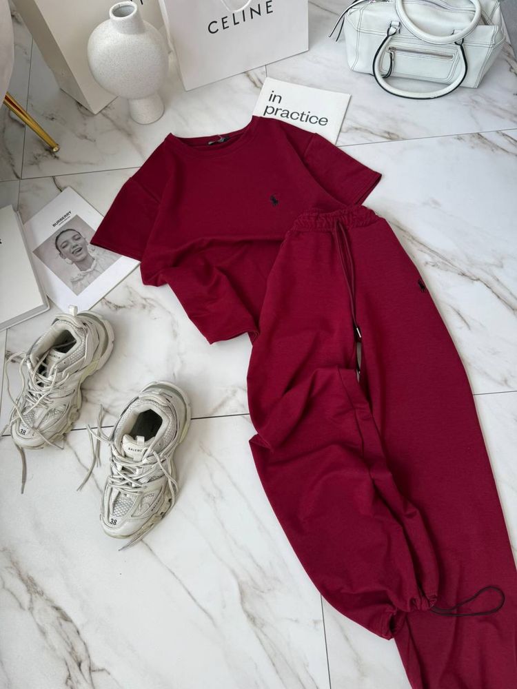 Спортивный костюм женский штаны топ кофта zara el milas ralph lauren
