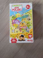 Puzzle czuczu 84 el. Mapa Polski