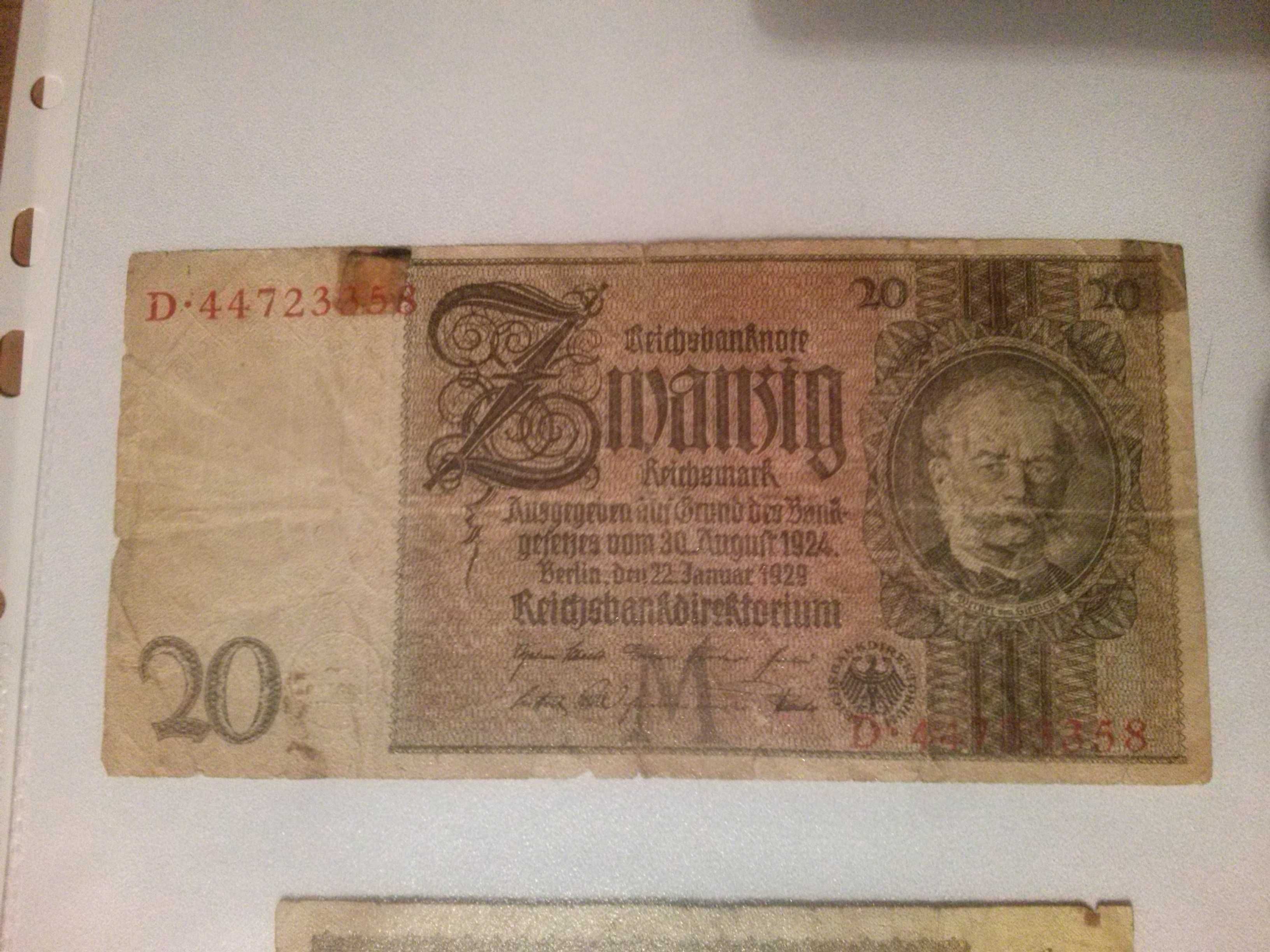 Banknoty Niemieckie Przedwojenne