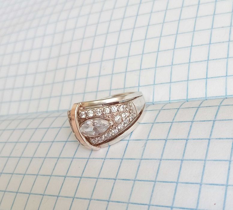 Вінтажне Кольцо перстень срібло 875 проба 17,2 розмір, вінтаж