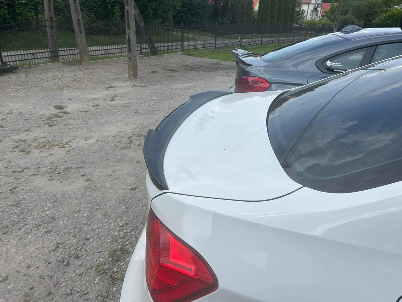 BMW F30 Lotka Dokładka Spoiler M4 LOOK Czarny Połysk