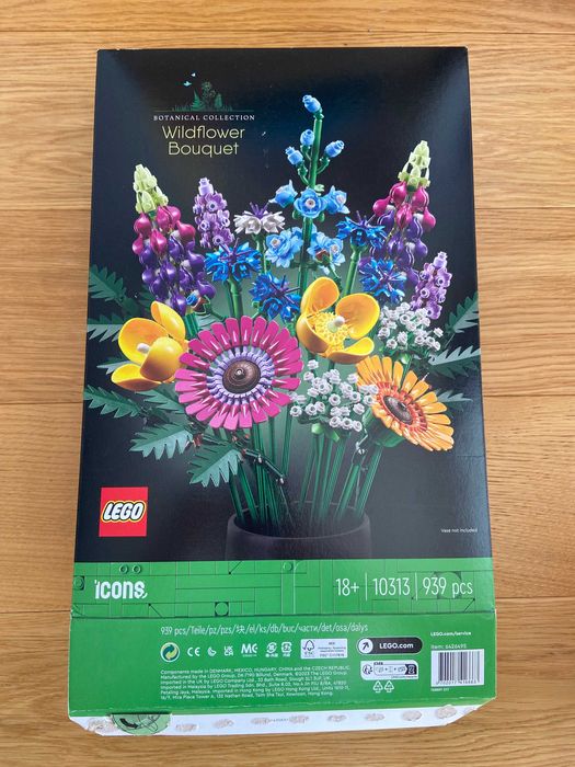LEGO Icons Bukiet Polnych Kwiatów 10313 - Nowy, Kolekcjonerski Zestaw