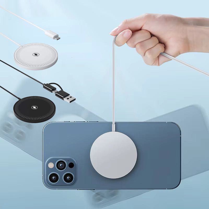 magnetyczna  ładowarka Qi Szybka bezprzewodowa indukcyjna MagSafe