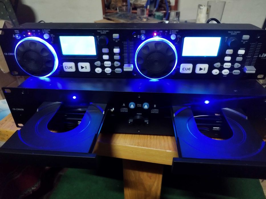 Podwójny odtwarzacz CD/MP3 dla DJ