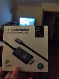 Cabo HDMI/USB-C 4K