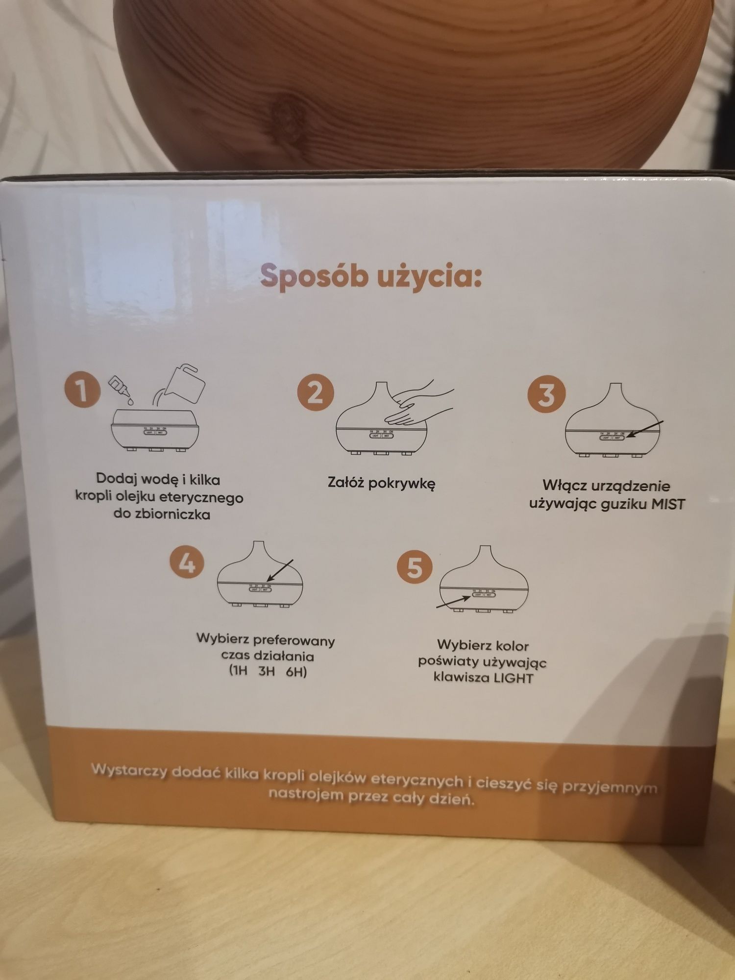 Dyfuzor zapachowy do aromaterapii