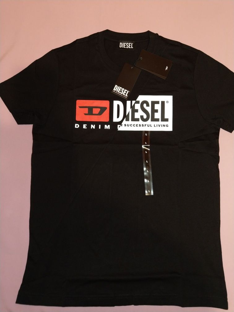 T-shirt męski marki Diesel.