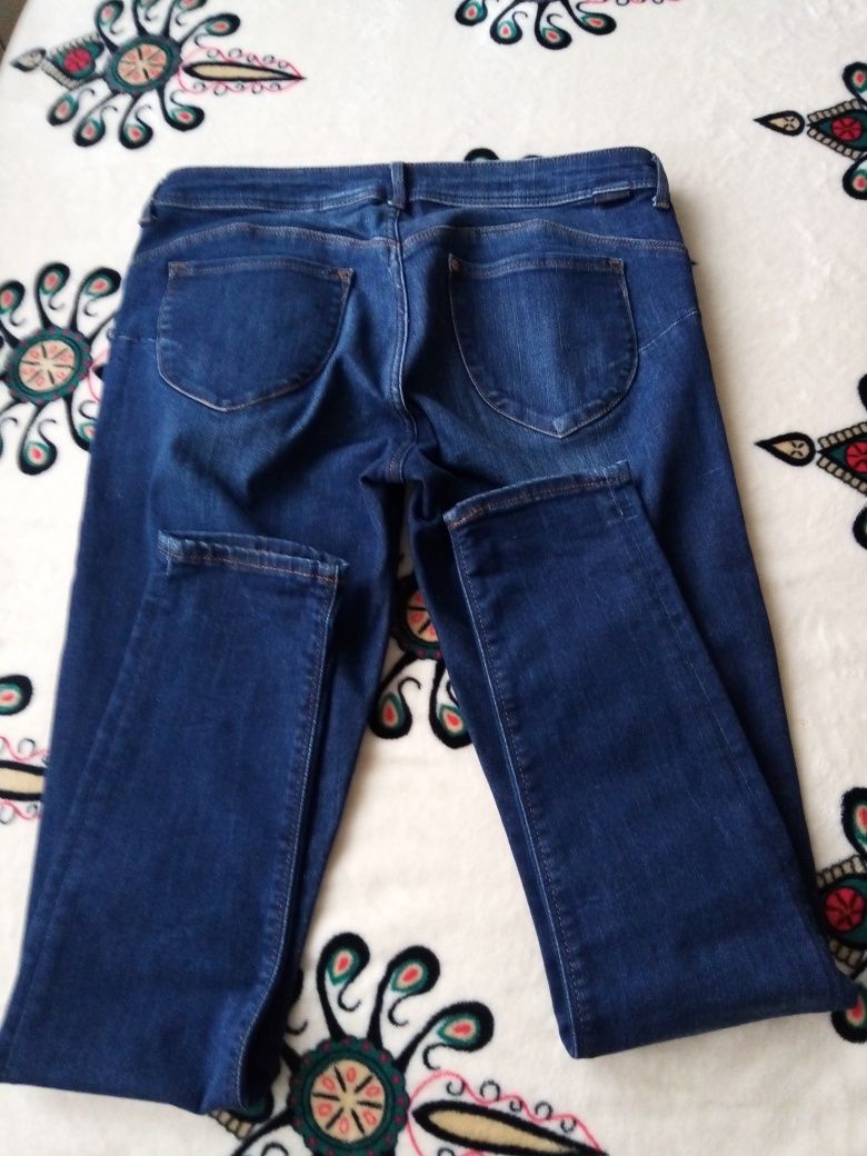 Spodnie jeansowe H&M jeggins Denim push up