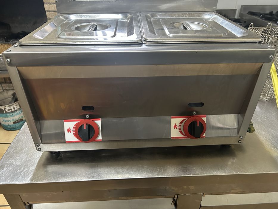 Fritadeira dupla á gás