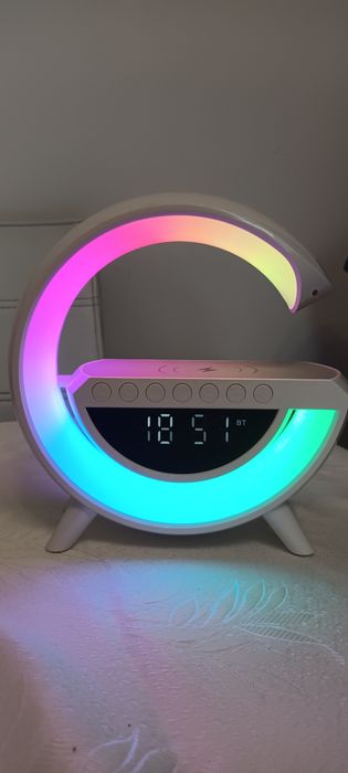 Zegar, głośnik bluetooth, budzik I led
