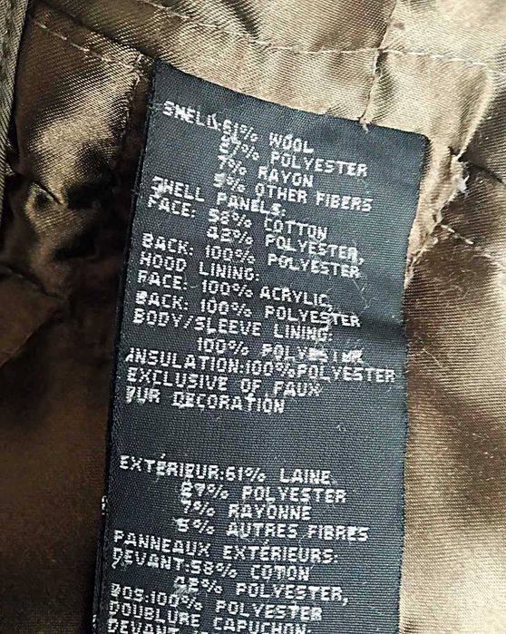 Жіноча куртка парка 1madison із вовни мельтону, з капюшоном, розмір s