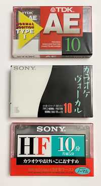 Kaseta magnetofonowa Sony TDK 10 japońska edycja 3 szt. nowe folia