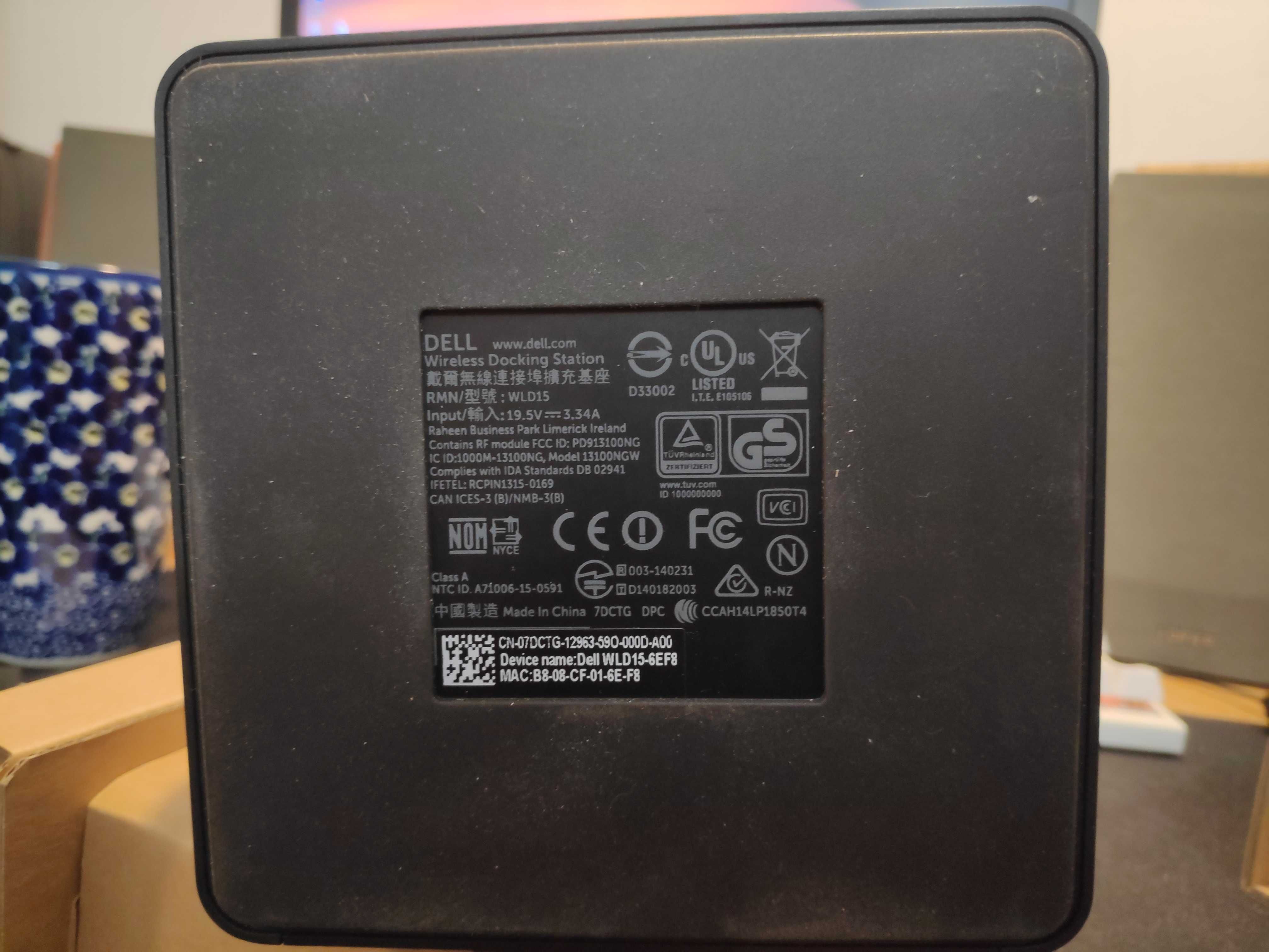 Dell Stacja Dokująca bezprzewodowa Replikator WLD15 WiGig 65W