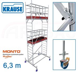 Rusztowanie Aluminiowe Jezdne Krause wys. 6 m OKAZJA OKAZJA OKAZJA