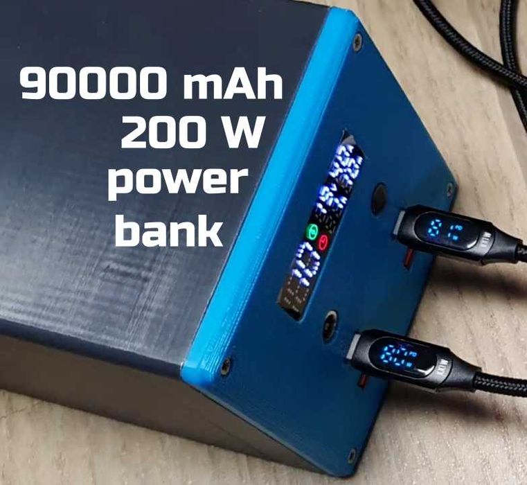 90000mAh 200W USB-C комплект для самостійної збірки повербанка