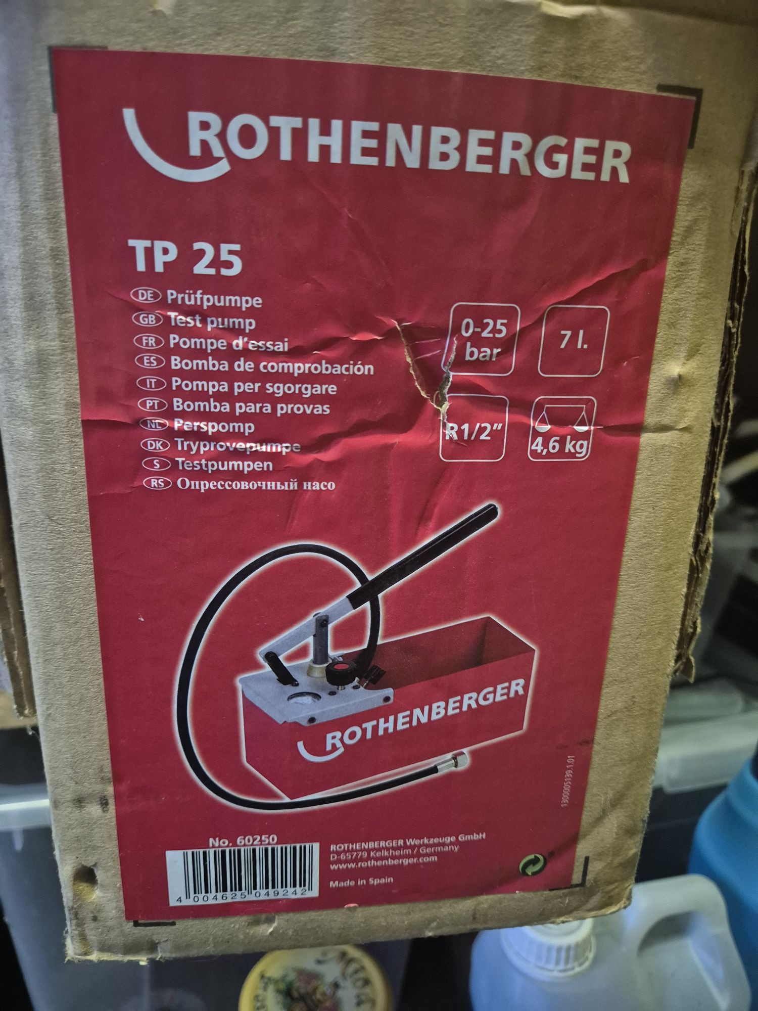 ROTHENBERGER pompa testowa