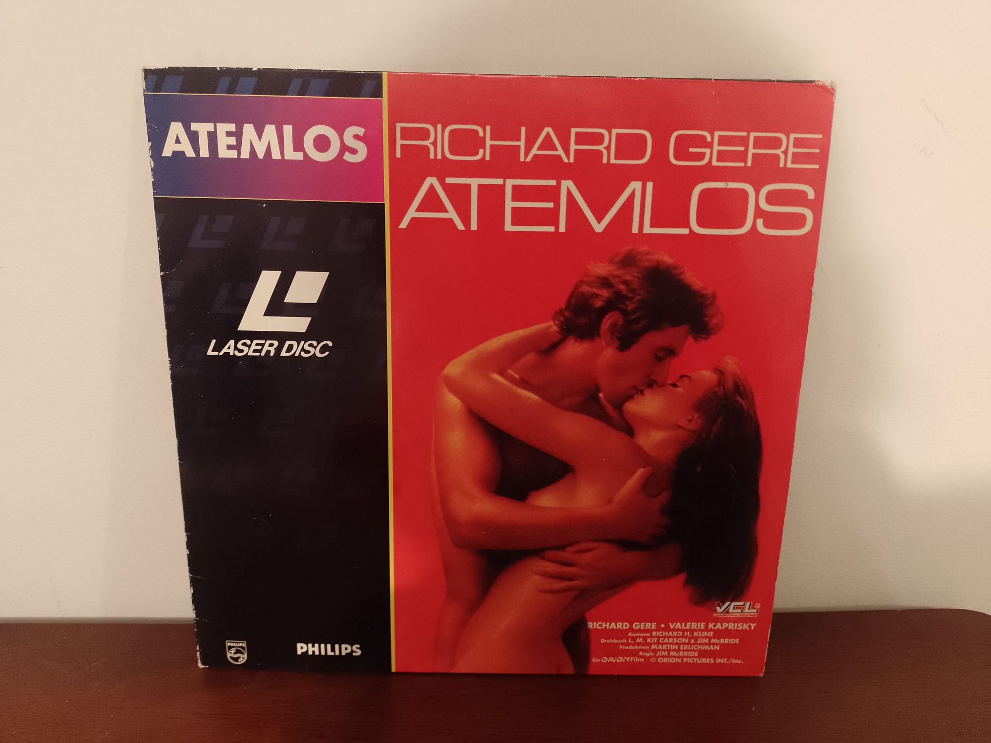 Laser disc film Richard Gere Atemlos
