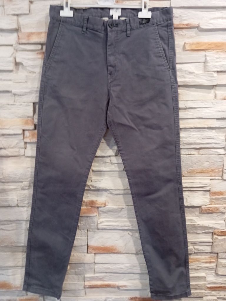 Męskie spodnie bawełniane H&M chinos r.40   C.T.
