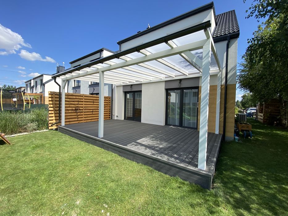 Tarasy drewno kompozyt taras drewniany kompozytowy zadaszenia pergole