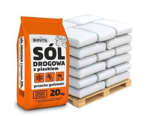 Sól drogowa przeciw gołoledzi z piaskiem 1000kg TONA Biovita