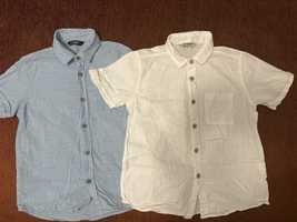 Рубашки летние с коротким рукавом  lc waikiki 5-6, 110-116. Белая,
