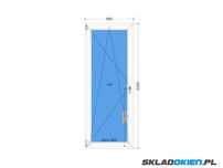 Okno 86 x 220 (90 x 220) Balkonowe