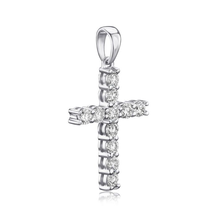 Золотой крест с бриллиантами ~05кт! В стиле Tiffany