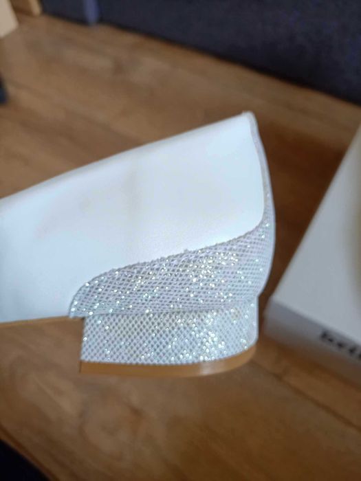 Ślubne/Weselne Balerinki marki BRILU Roz. 37 NOWE