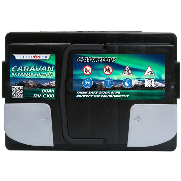 Гелевий акумулятор Electronicx Caravan Extreme Edition 80 ah 12v