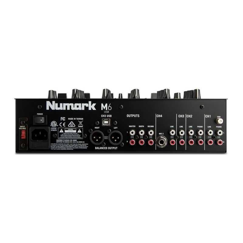 NUMARK M6 USB BLACK mikser 4 kanałowy USB