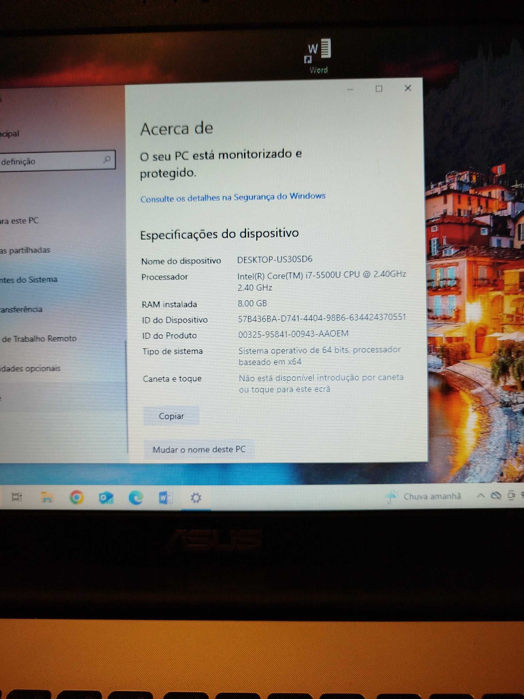 Computador Portátil Asus R541U