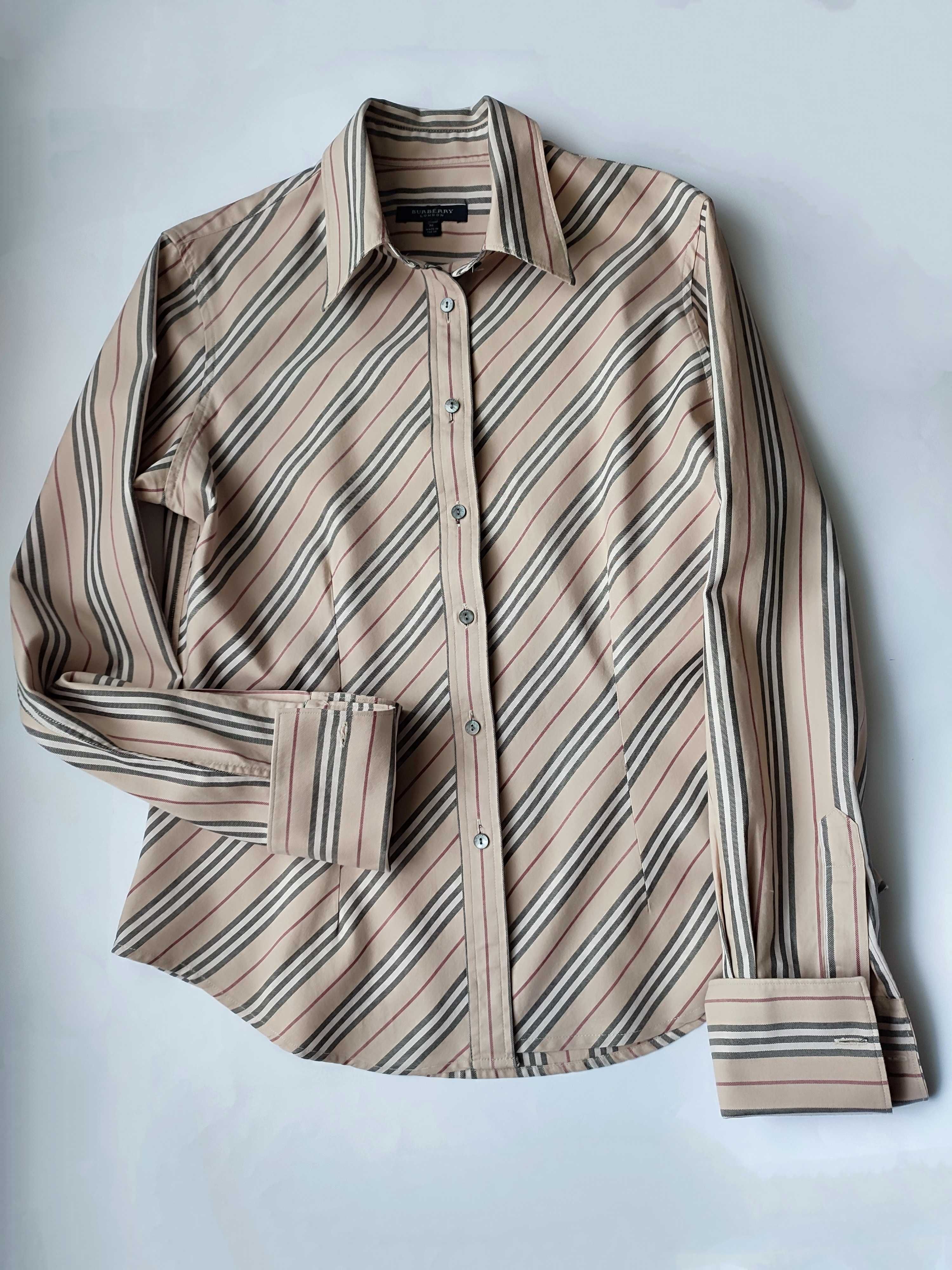 Брендовая рубашка/блузка под запонки класса люкс Burberry оригинал