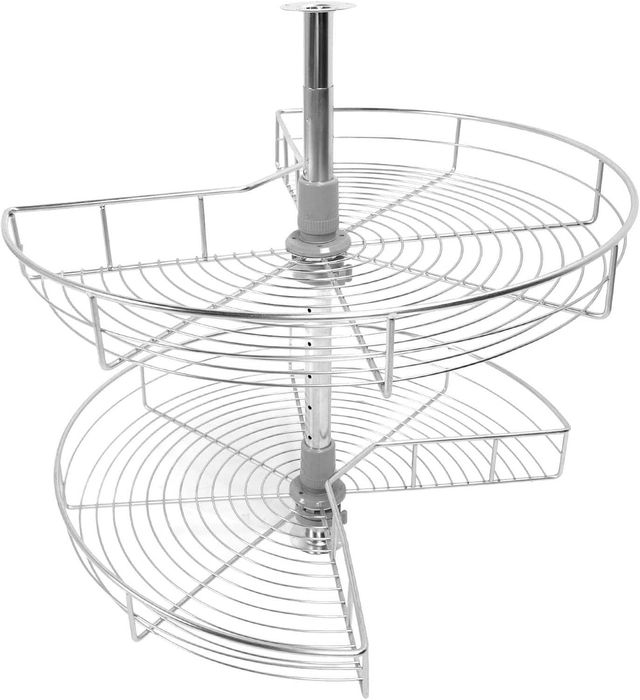 Obrotowe 2 kosze  do kuchni chrom fi 690 mm