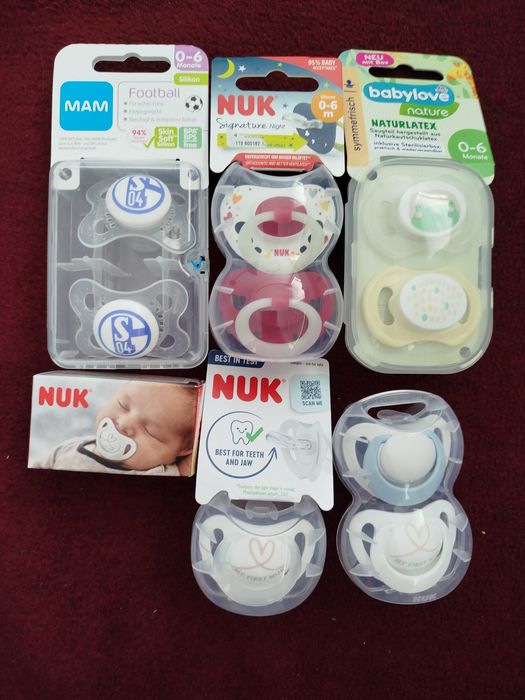 Пустышки Mam, baby love,Nuk