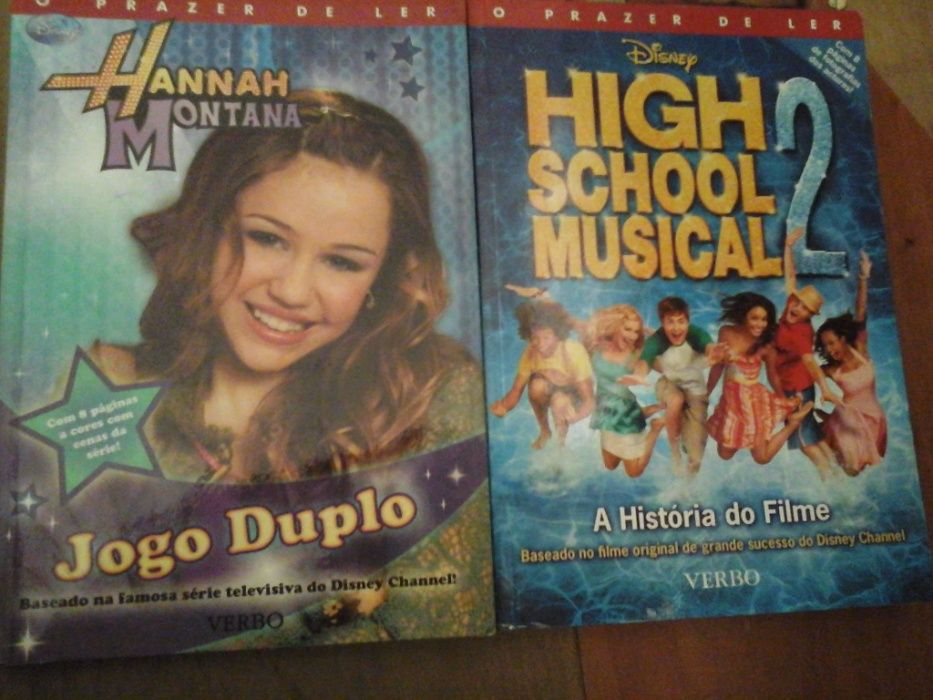 Livros infantojuvenis (MCA, Clube das Chaves e Hannah Montana)