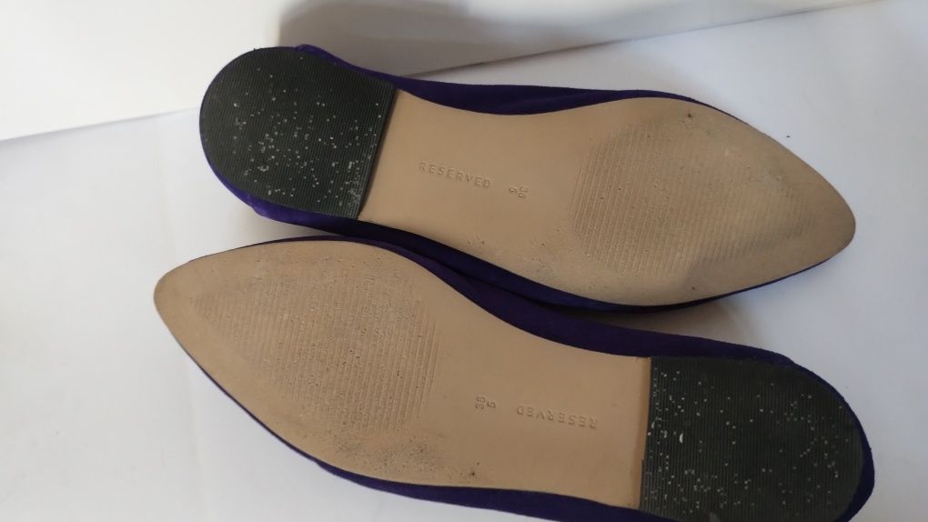 Granatowe buty płaskie baleriny Reserved 38