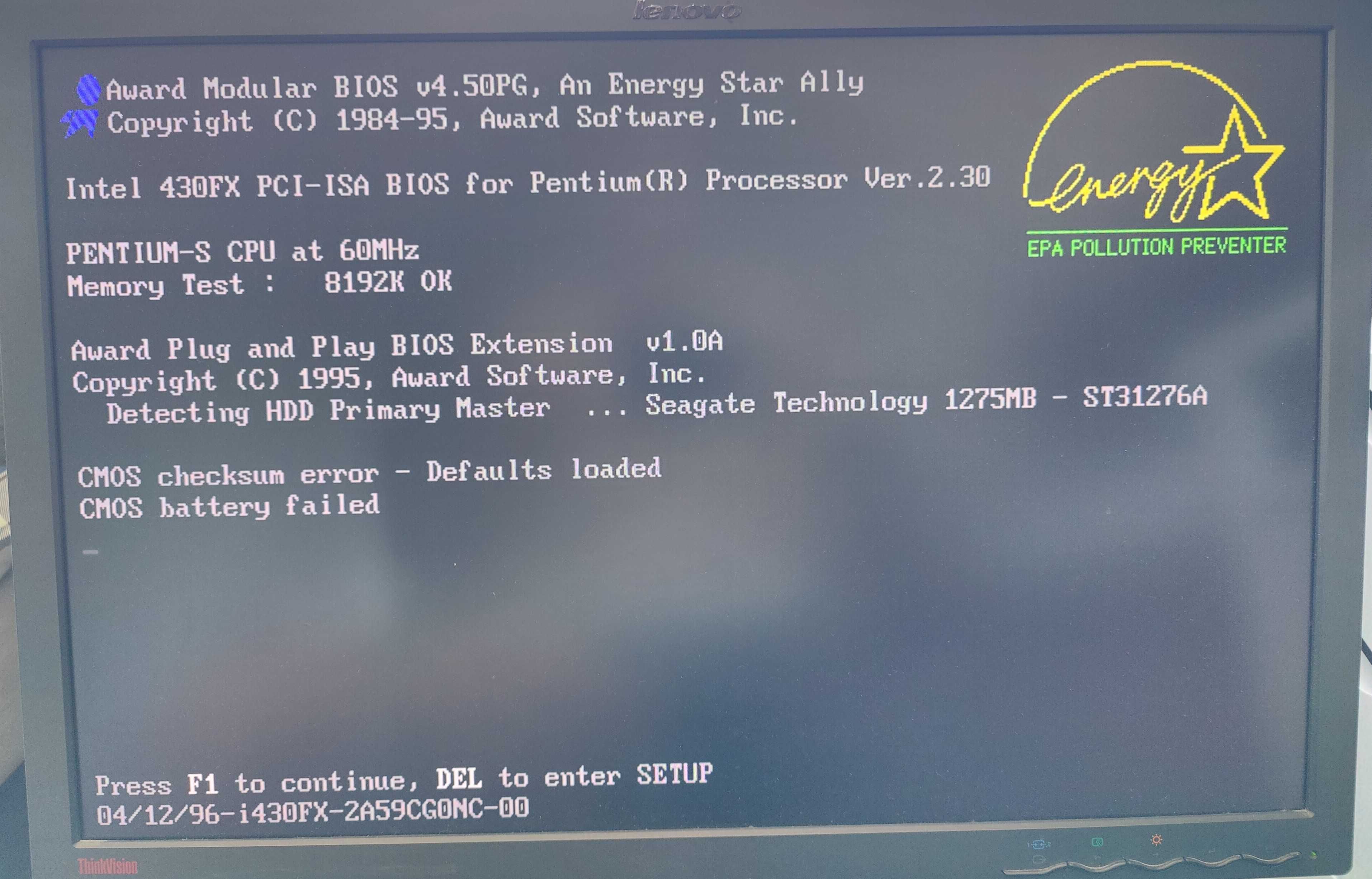 Komputer Pentium S 60MHz